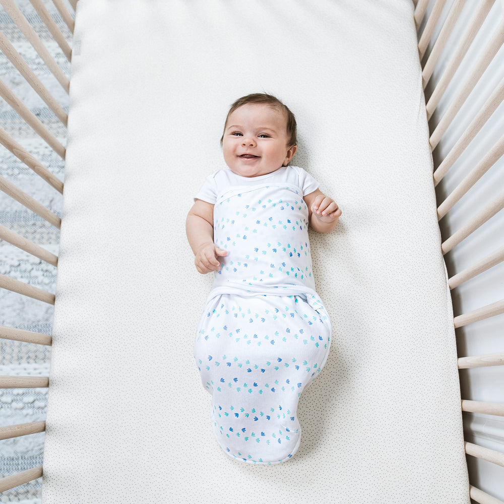 aden + anais Essentials swaddle is machine washable and softens with each wash.