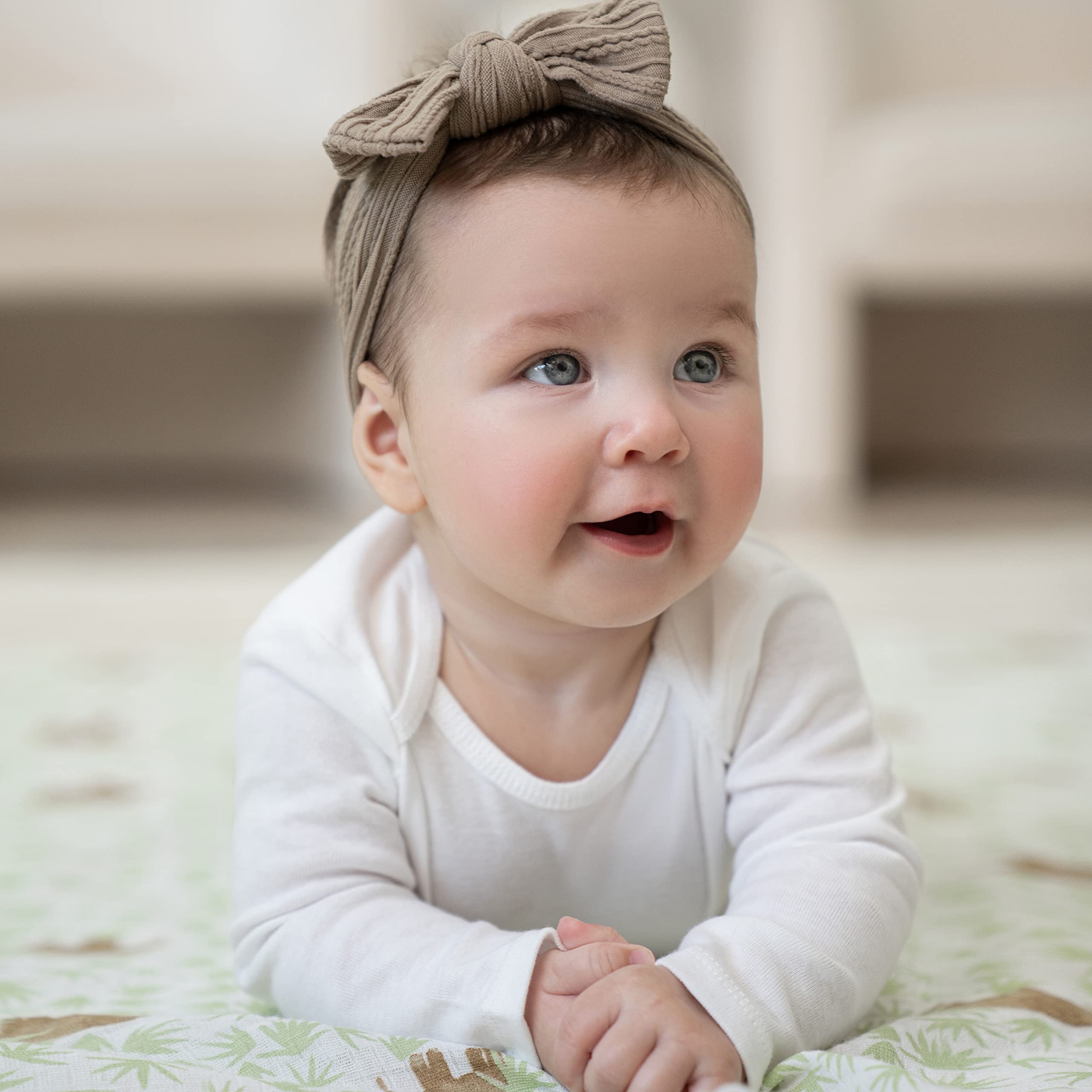 aden + anais Essentials swaddle tummy time mat for soft play surface
