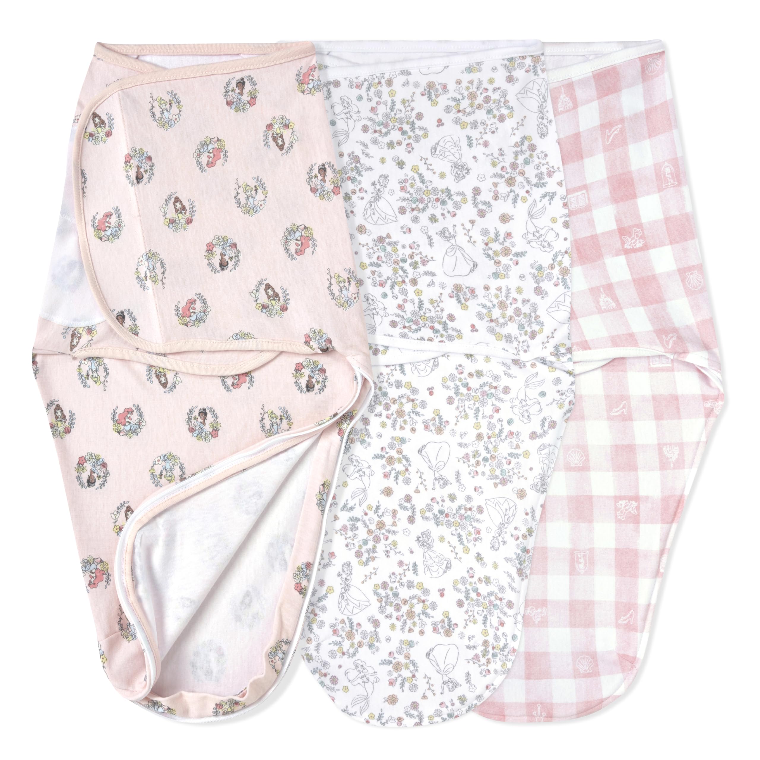 aden + anais Essentials swaddle wrap with bottom zipper for easy diaper changes.
