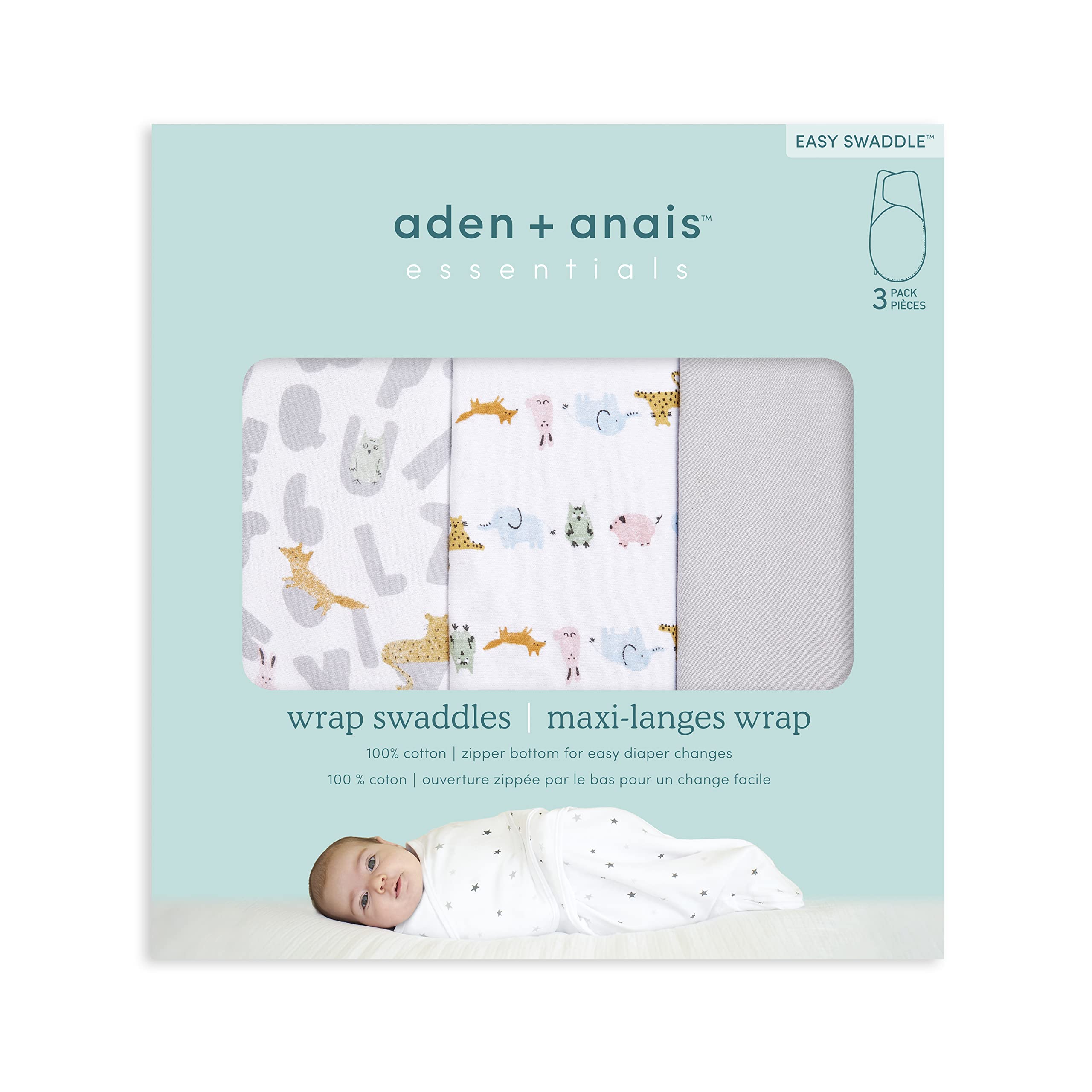 aden + anais essentials swaddle wrap promotes restful sleep for babies