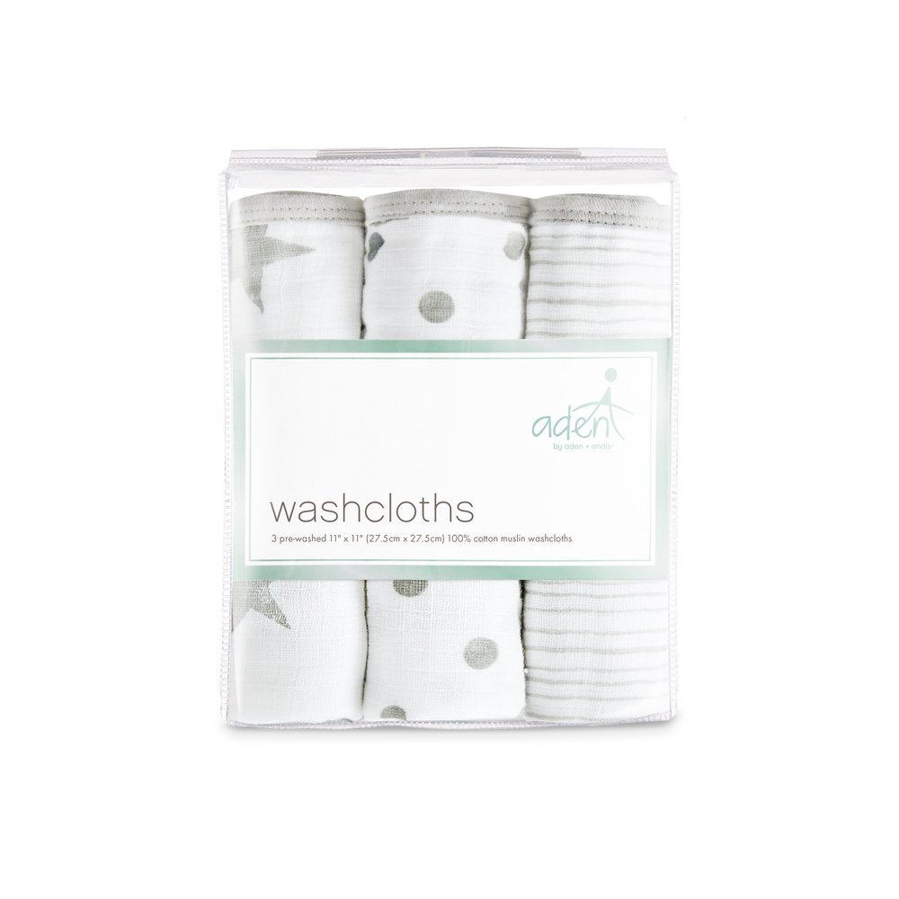 aden +anais Essentials washcloth three-layer absorbency aids quick cleanups.
