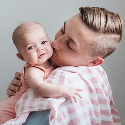 aden +anais Heart Breaker swaddle blanket snugly wrapped for sleep