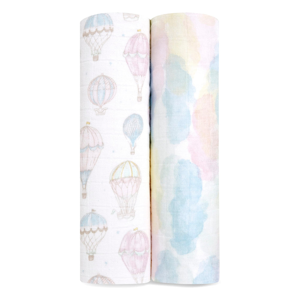aden + anais organic muslin swaddle blanket with breathable, soft fabric for babies