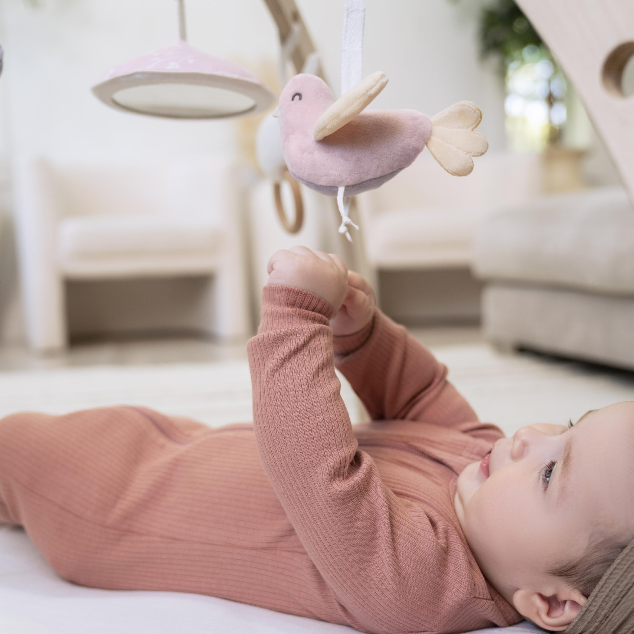aden + anais Play and Discover Activity Gym easy setup in minutes