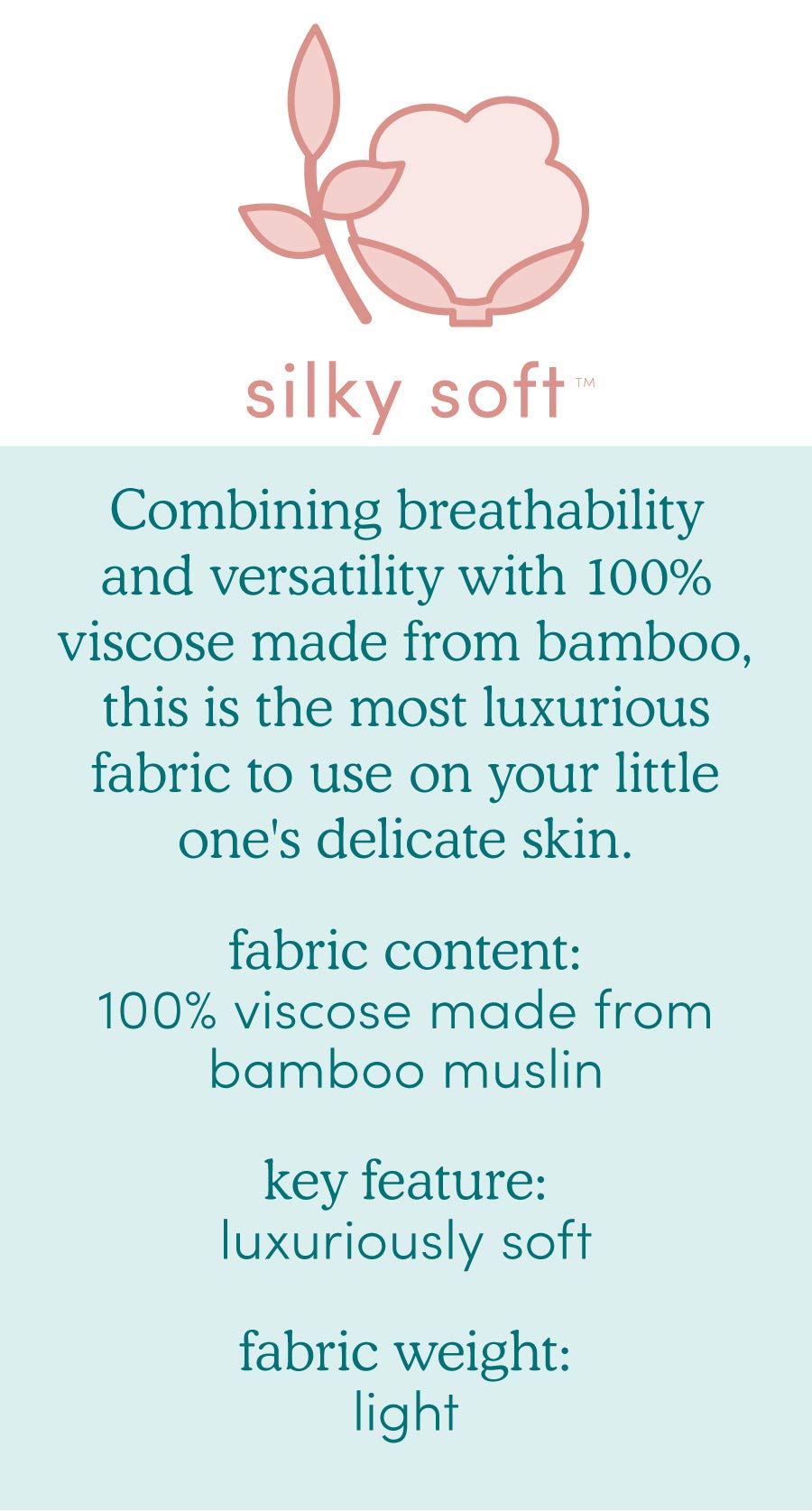 aden + anais Silky Soft Dream Blanket texture close-up, gentle touch for tiny hands.