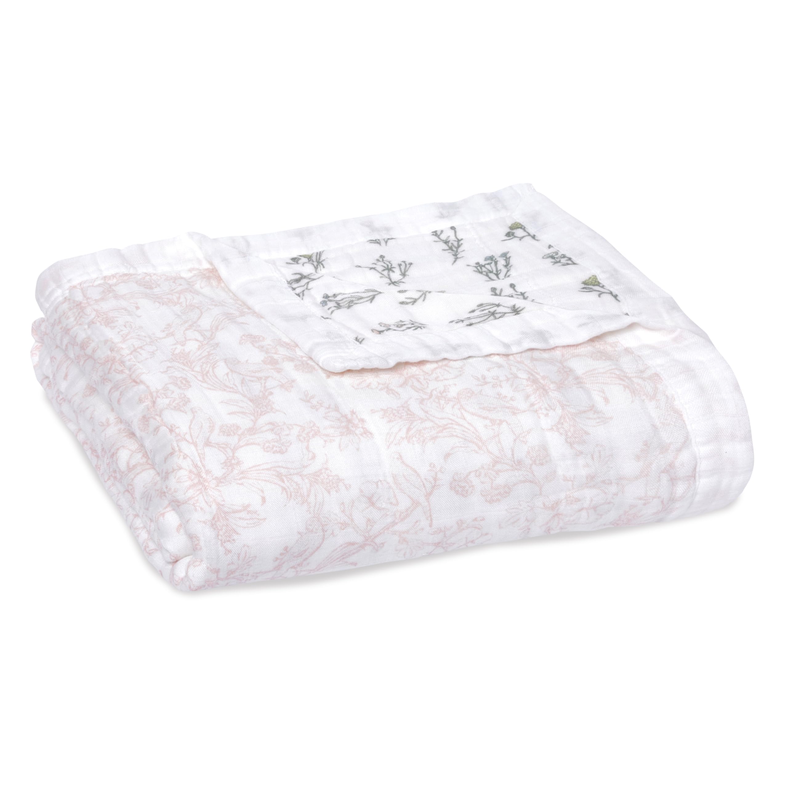 aden + anais silky soft dream blanket on crib for gentle newborn cuddles