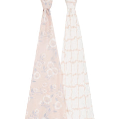 aden + anais Silky Soft Swaddle Blanket bamboo close-up, breathable and lightweight fabric.