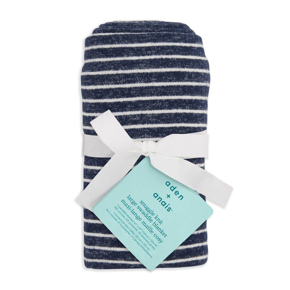 aden + anais Snuggle Knit burp cloth with soft, absorbent fabric for easy cleanup