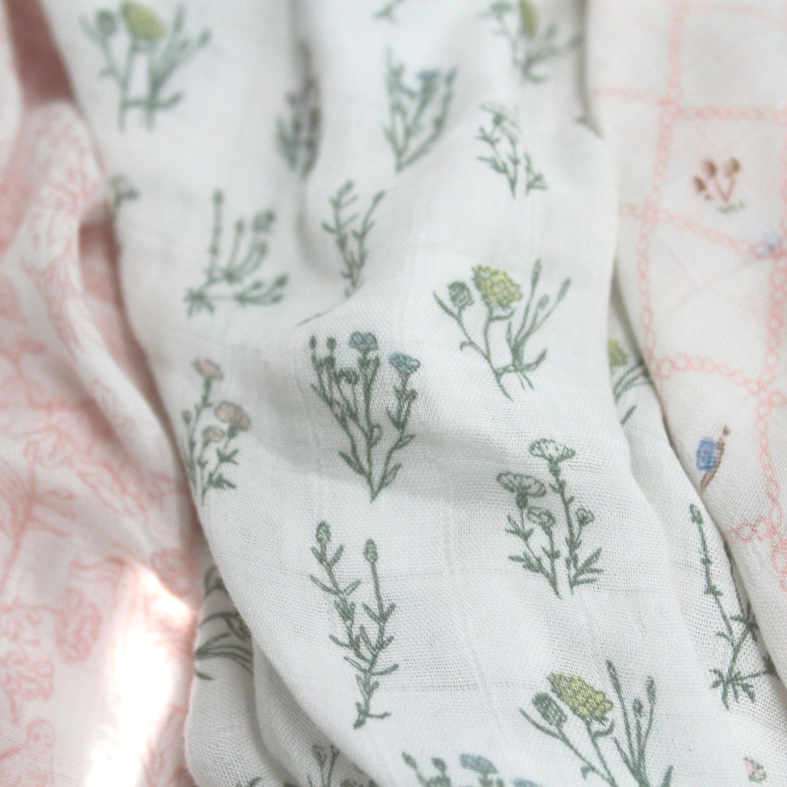 aden-anais Swaddle Blanket Burp Cloth Multi-use for messes.