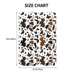 adnvswu Brown Black Cow Skin front opening for easy baby access