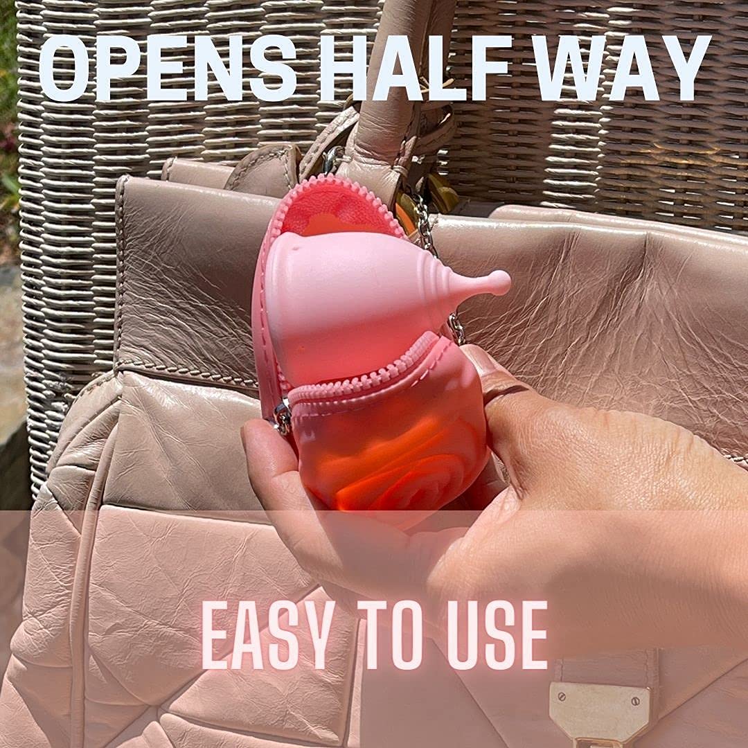 Adorable Pink Peri handheld size fits easily in bags.