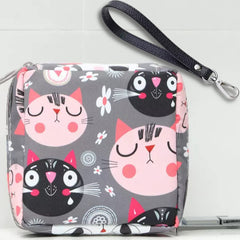 Adorable Pink Peri open clip lanyard for bag attachment