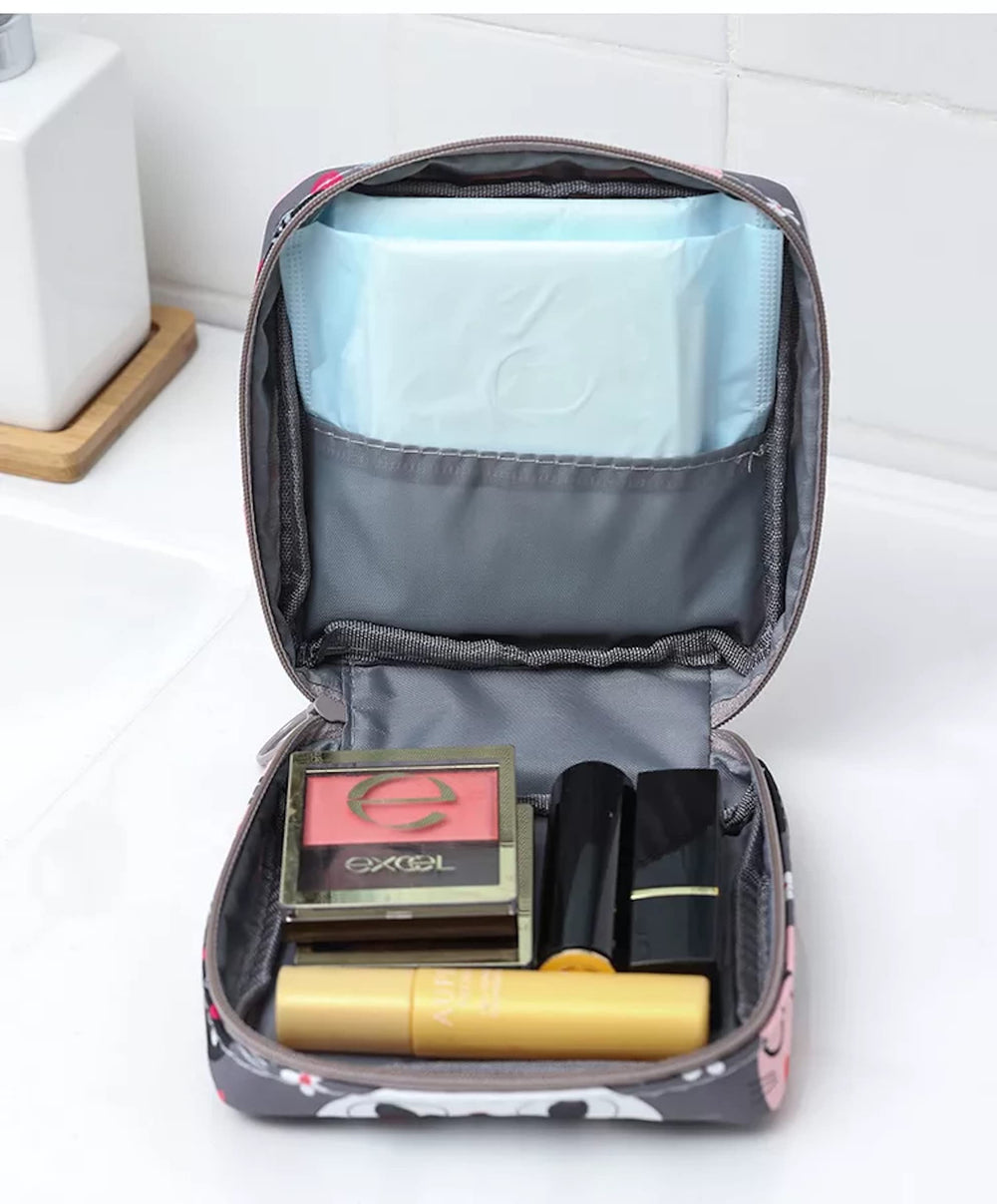 Adorable Pink Peri reusable carry case for daily essentials