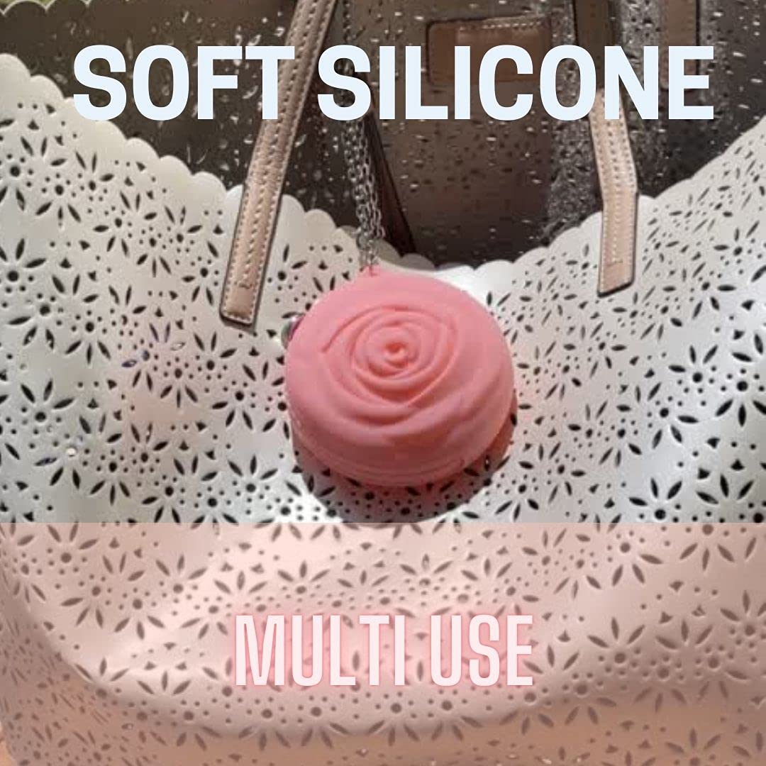 Adorable Pink Peri rose detail adds a touch of elegance.