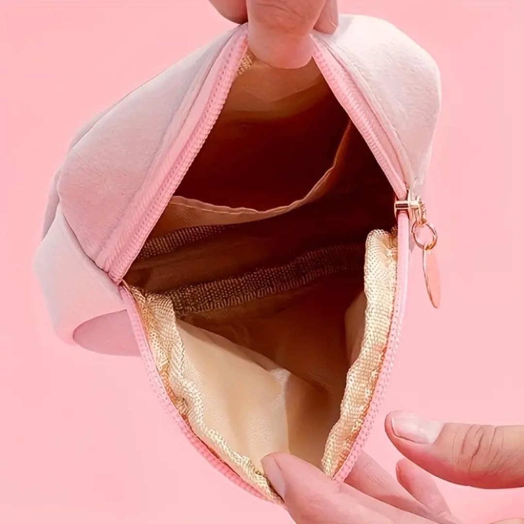 Adorable Pink Peri close-up of soft velvet material used for daily use.