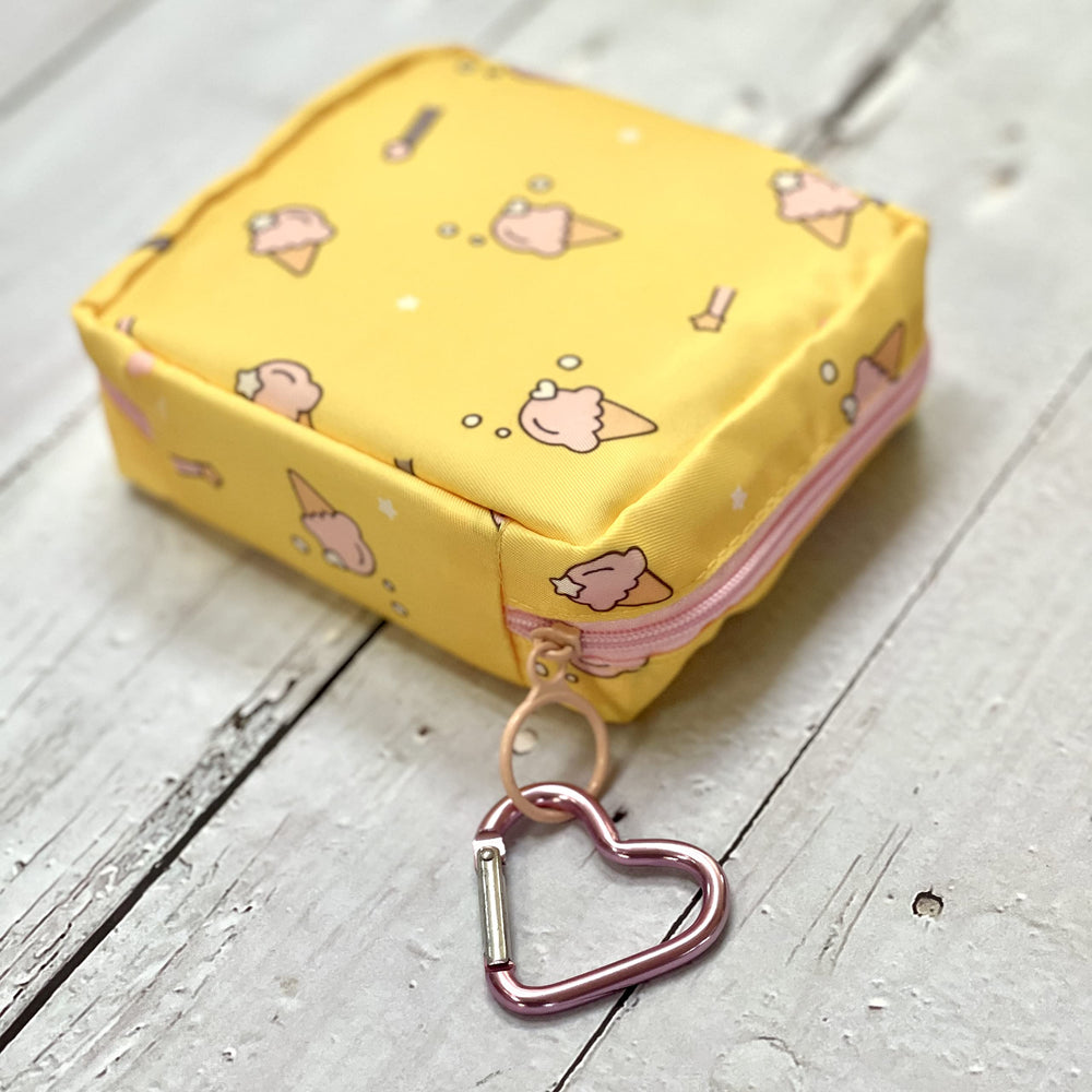 Adorable Pink Peri waterproof nylon material keeps contents dry