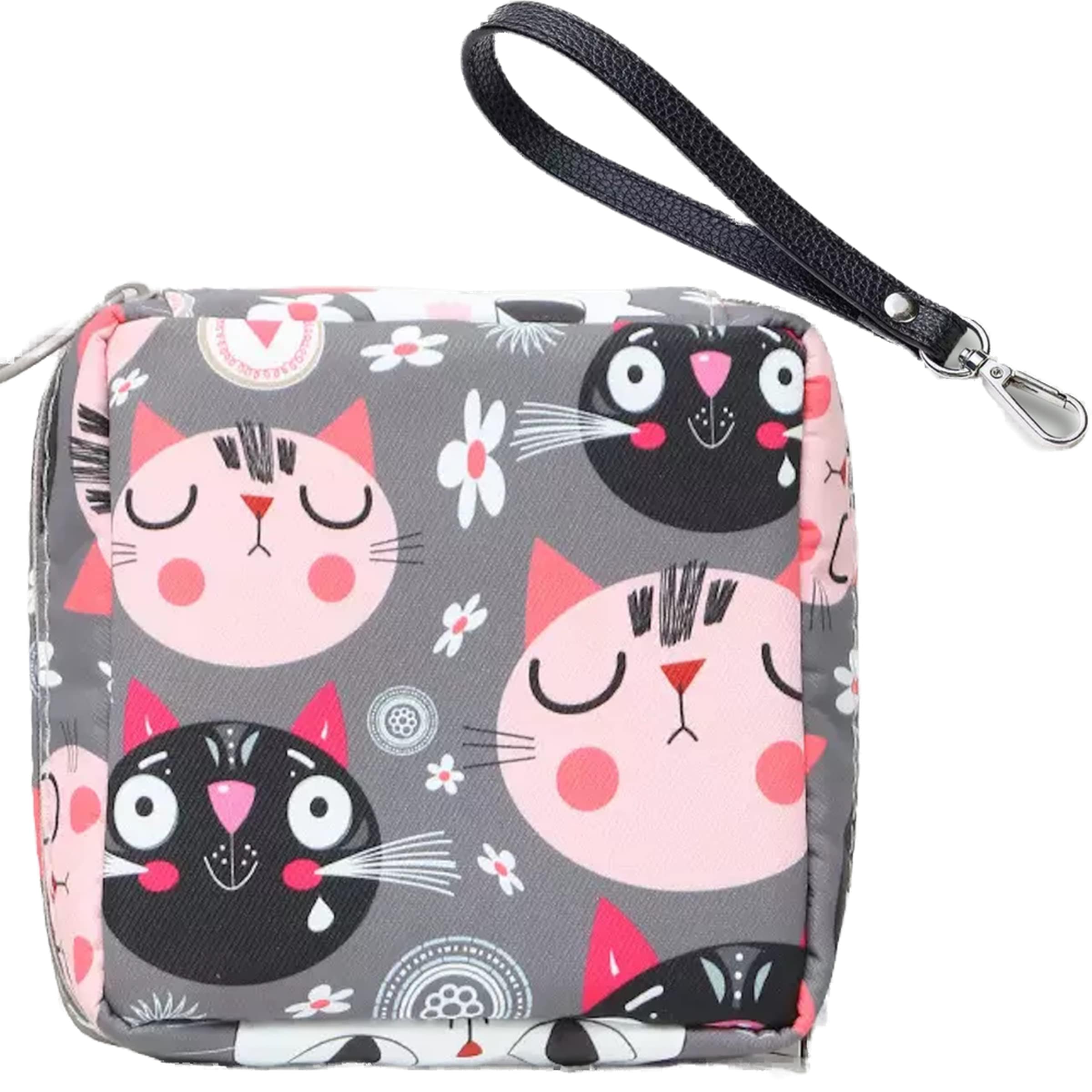 Adorable Pink Peri zipper closure clip securely holds items