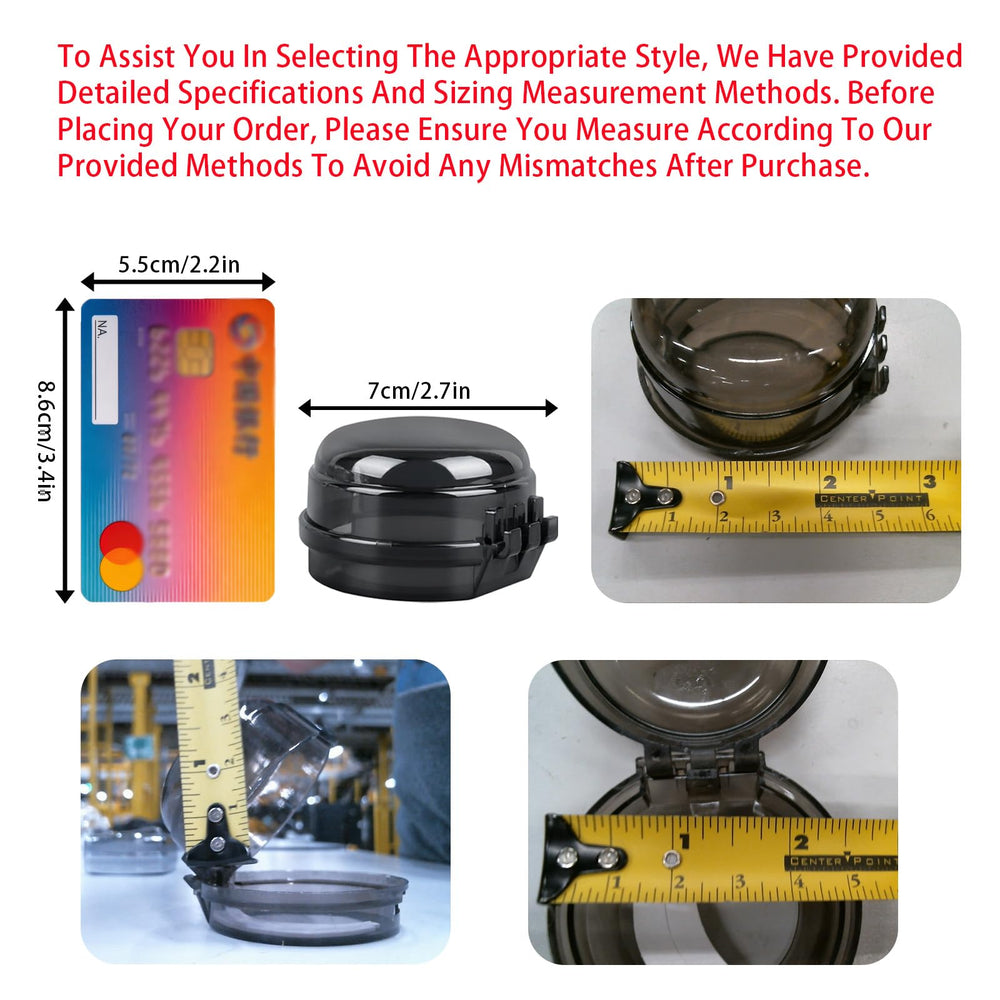 ADULLPONY compact-size knob covers close-up showing quick safety fit