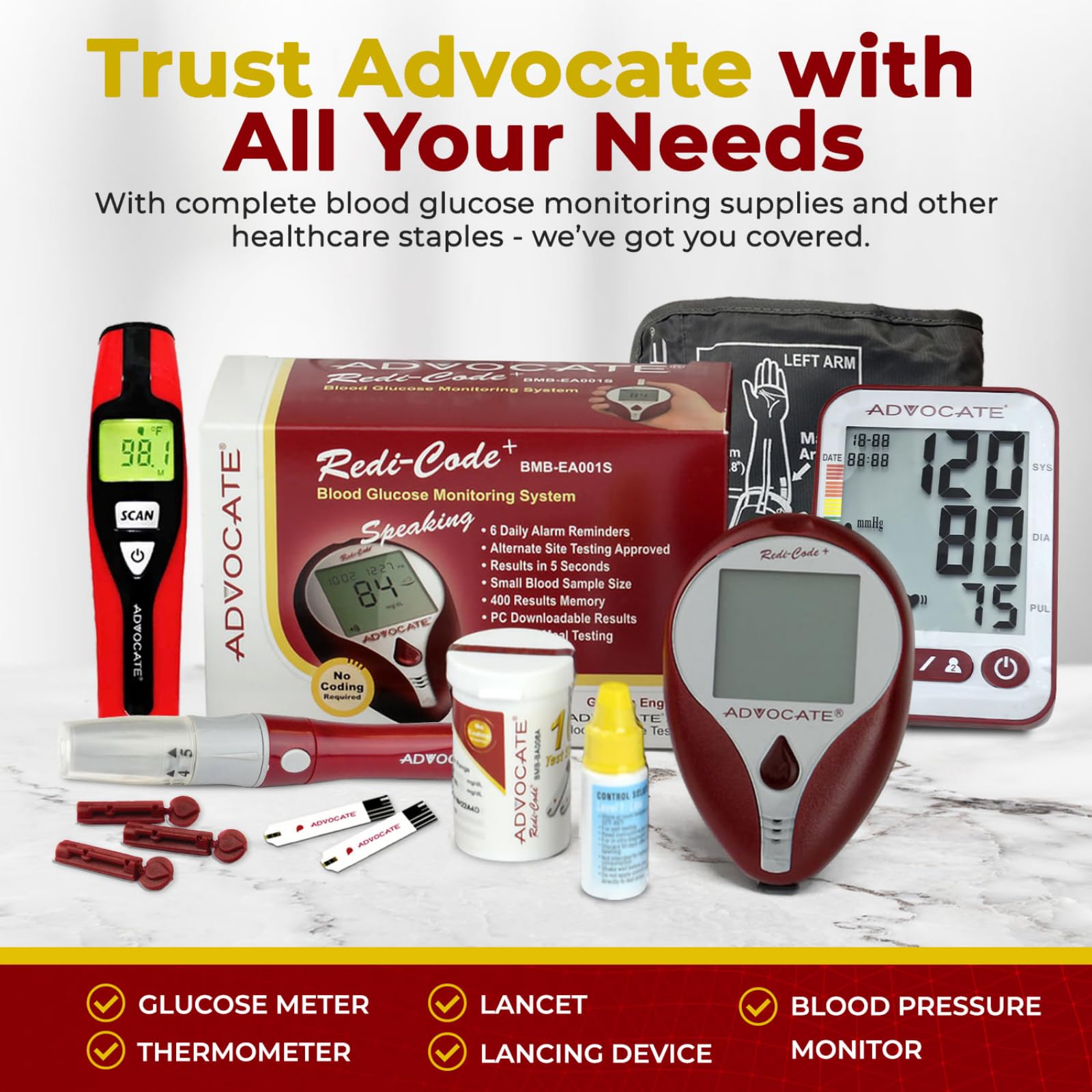 Clean, non-contact design from Advocate ideal for family use.