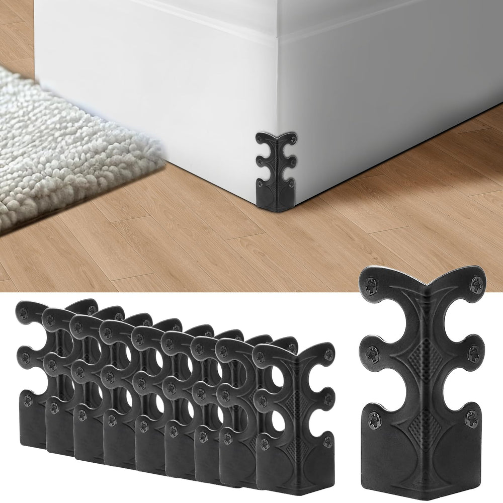 Aeloer brass corner protector closeup reveals durable brass and elegant finish.