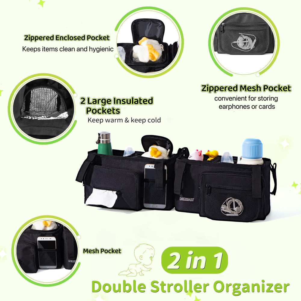 AEMIDAY side mesh pockets for quick access to phones and keys.