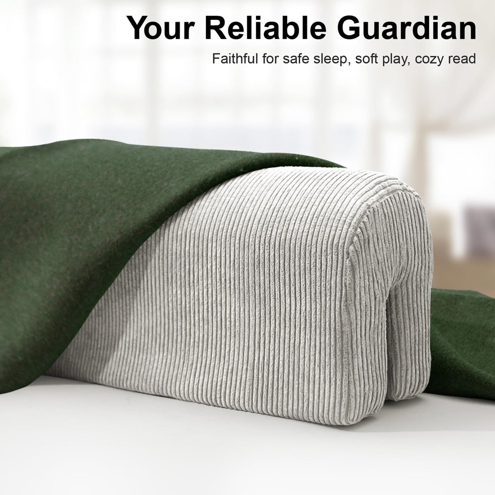 AEOCOO tool-free installation strap demonstrates quick, secure bed-rail attachment.