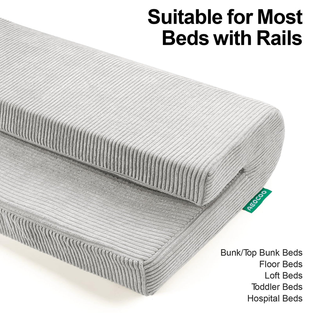 Versatile use on bunk and loft bed rails with AEOCOO bumper