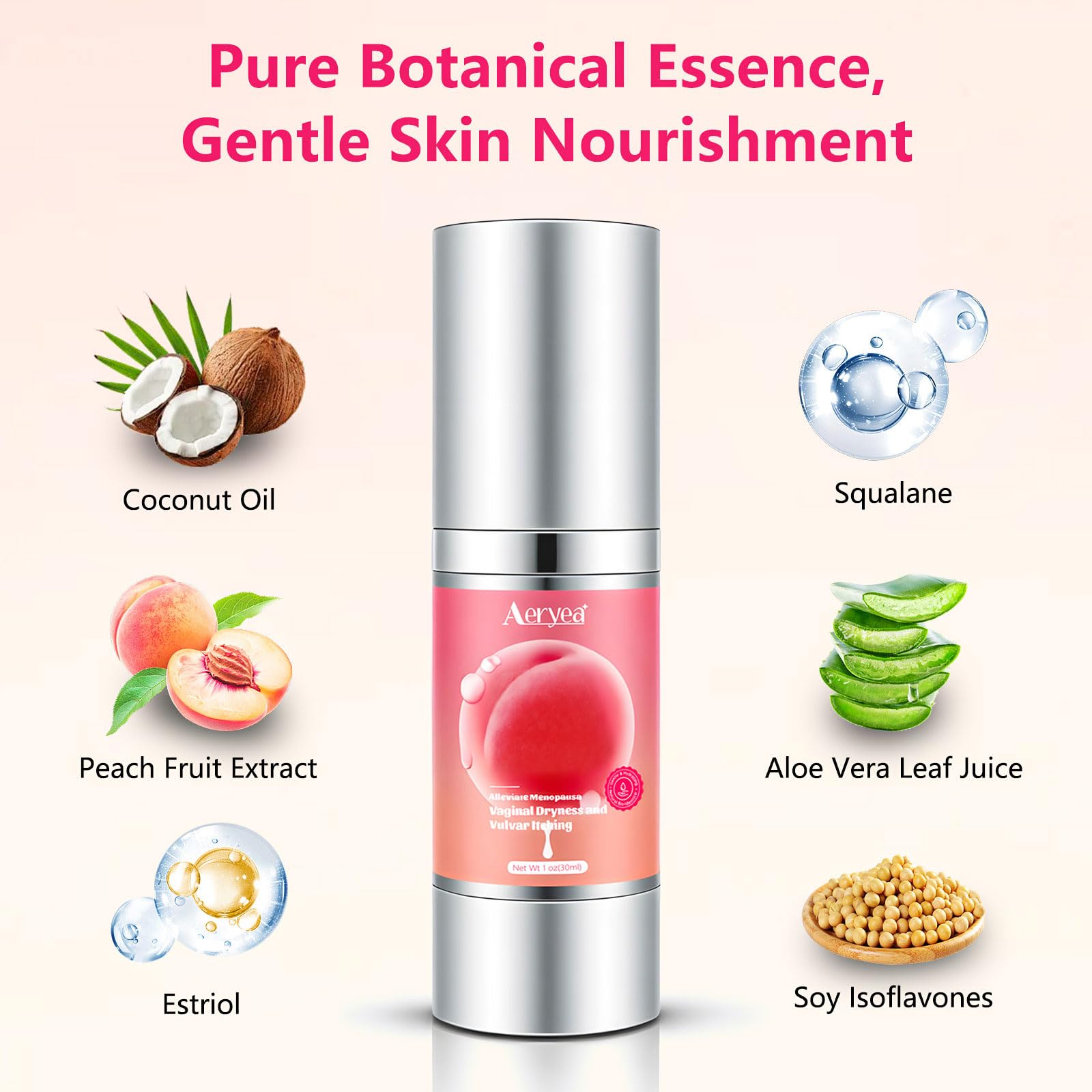 Aeryea estriol cream small amount on hand suggests a simple daily routine.