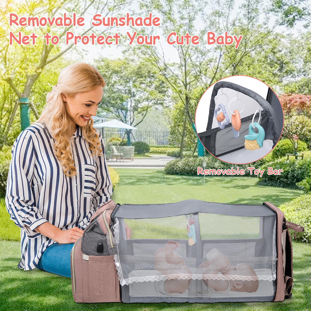 AFDLLDQM stroller-compatible straps enable easy hands-free carrying.