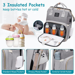 AFDLLDQM changing-station with soft pad and shade cloth enhances comfort