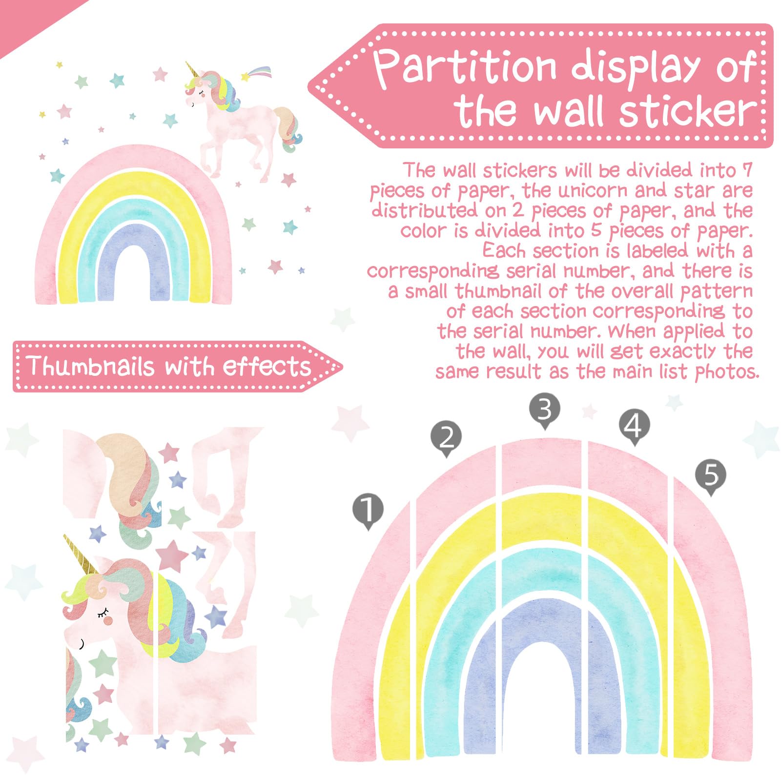 Affrolling stars wall decal adds whimsy and depth to bedrooms and play spaces.