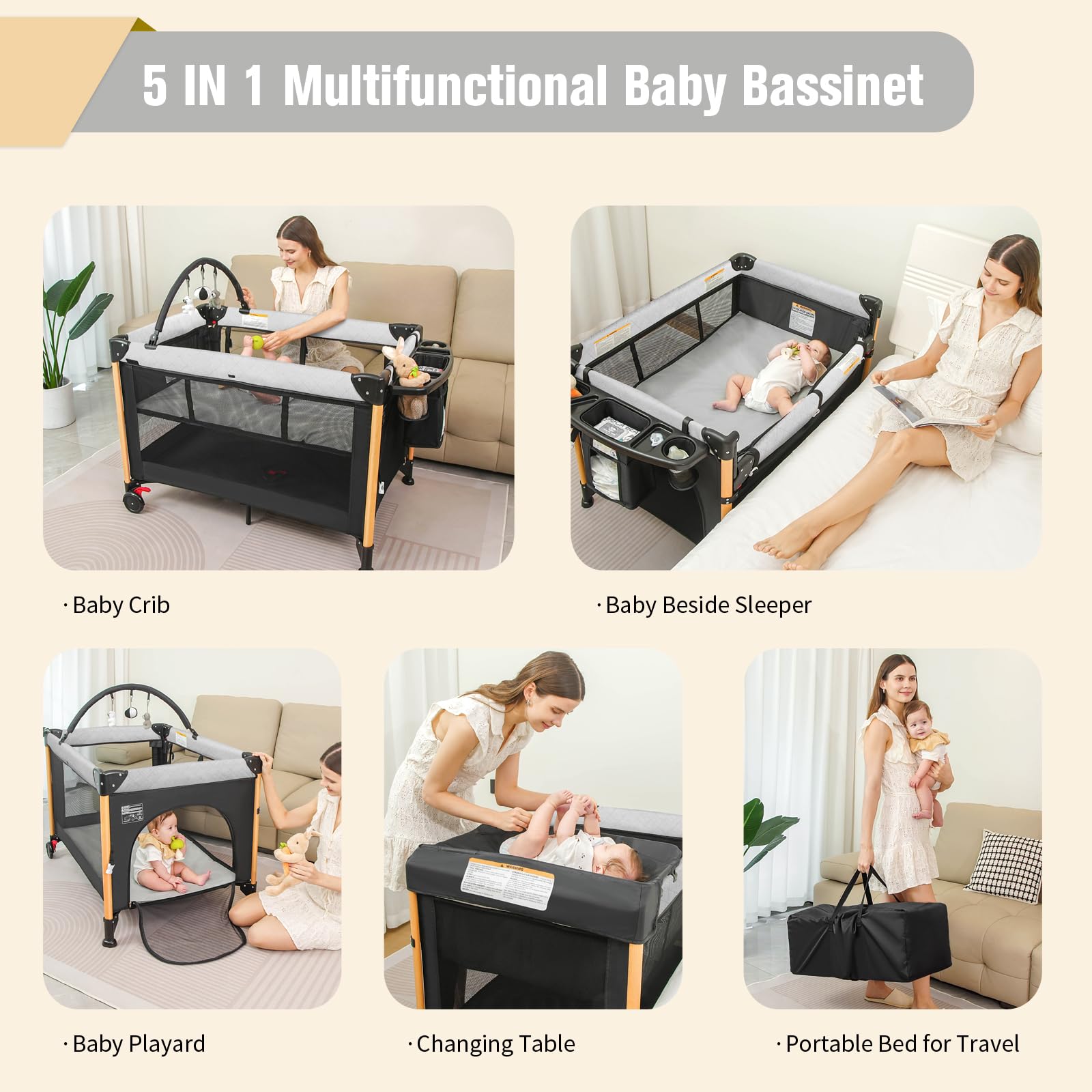 AFGBF portable travel bed supports restful sleep away from home.