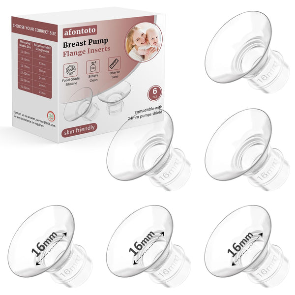 afontoto 16mm flange insert pack: soft silicone for comfortable pumping sessions.