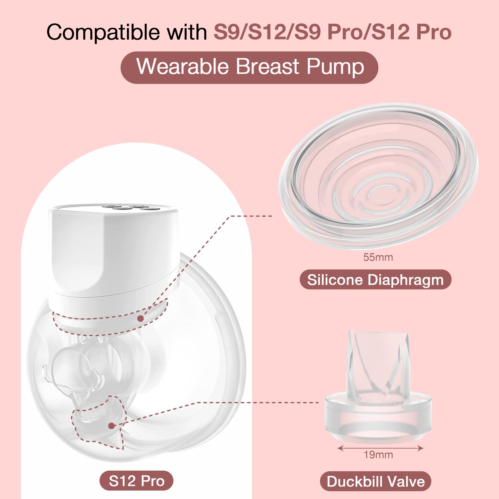 afontoto four-pack silicone diaphragm ensuring a secure seal to prevent leaks.