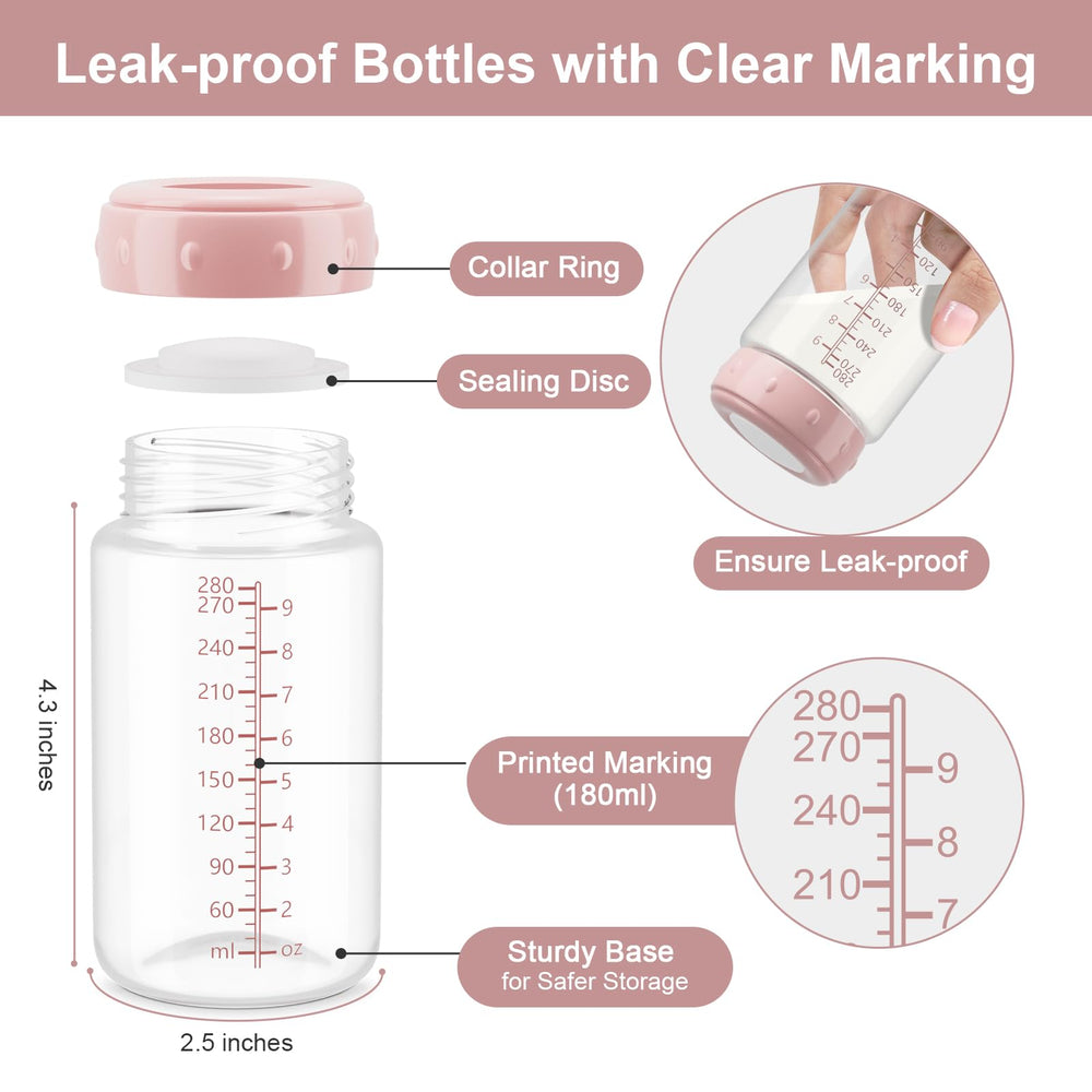afontoto 180ml bottle with leak proof lid prevents leaks during transport