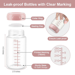 afontoto 180ml bottle with leak proof lid prevents leaks during transport