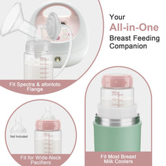 afontoto 9.5oz wide neck storage bottle ideal for feeding and storage