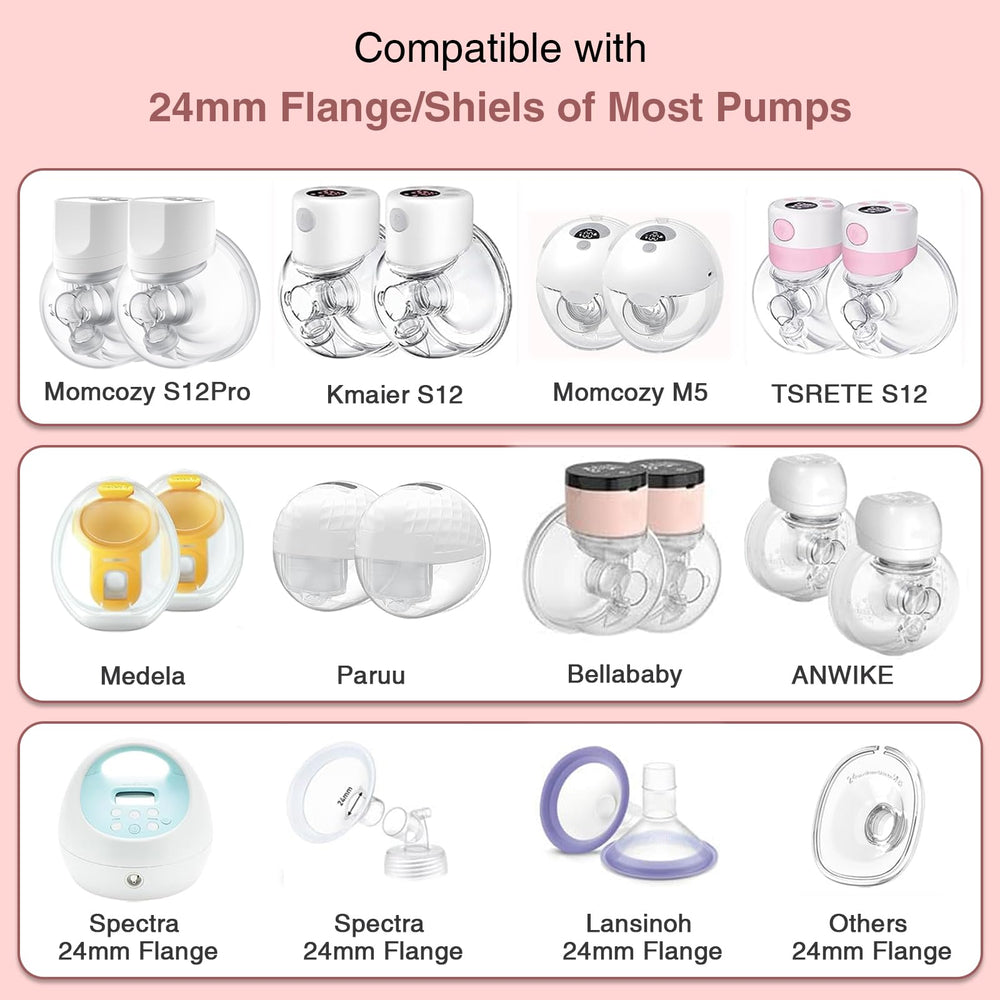 afontoto 17mm transparent flange insert 2-pack for wearable pumps