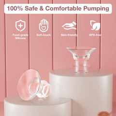 afontoto soft silicone flange insert 17mm for gentle, non-squishing pumping.