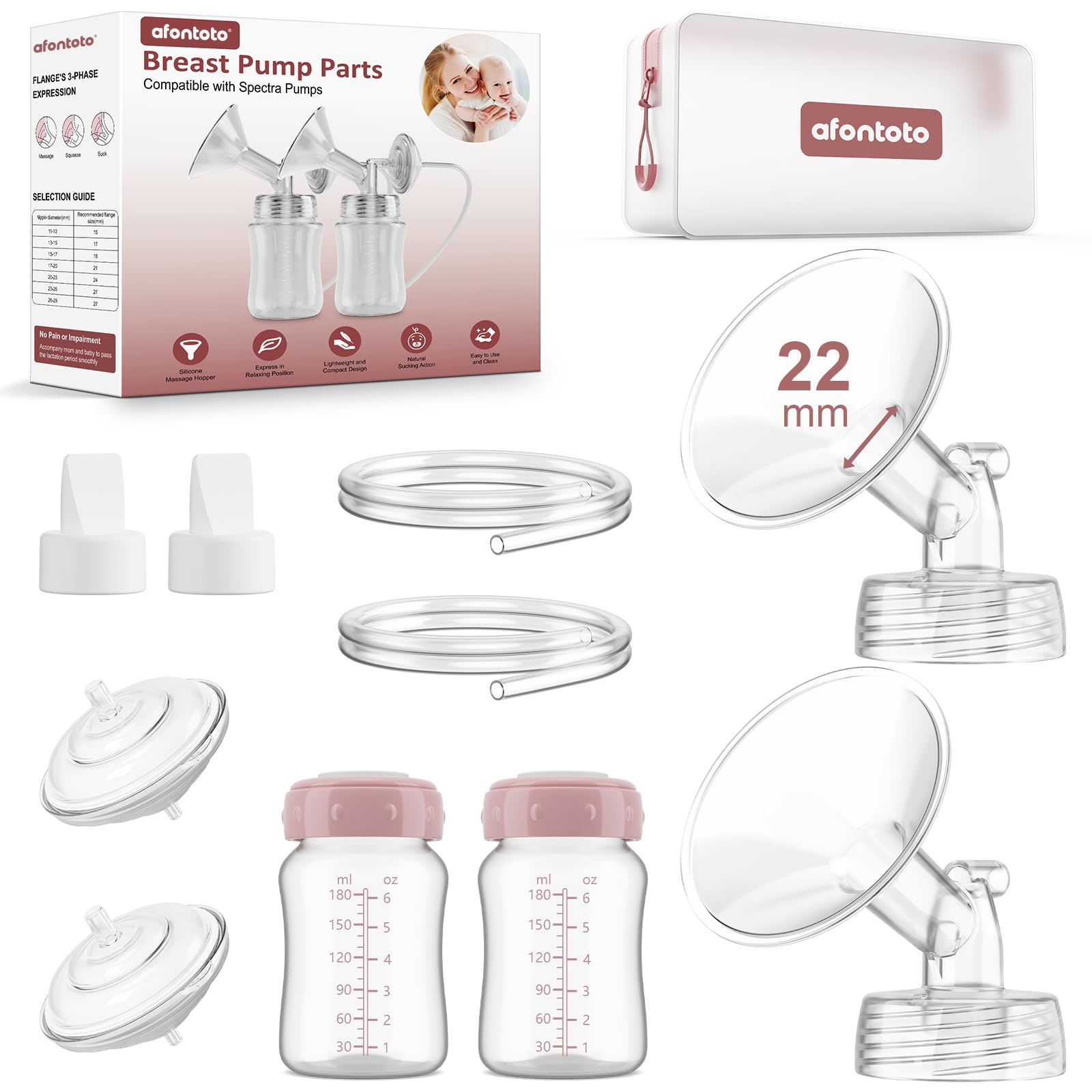 afontoto spectra 22mm flange kit for comfortable pumping