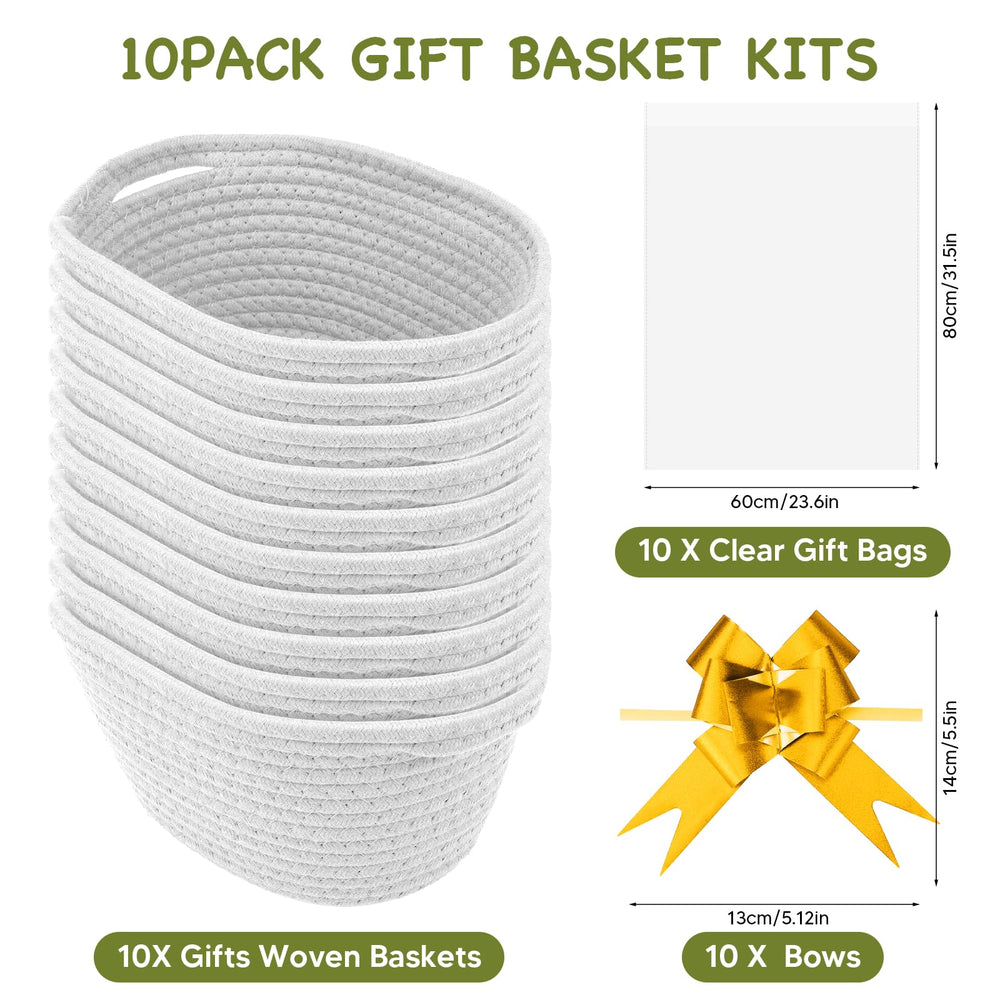 AFOROEOA baskets size 12x8x5 ideal for a wide range of gifts.
