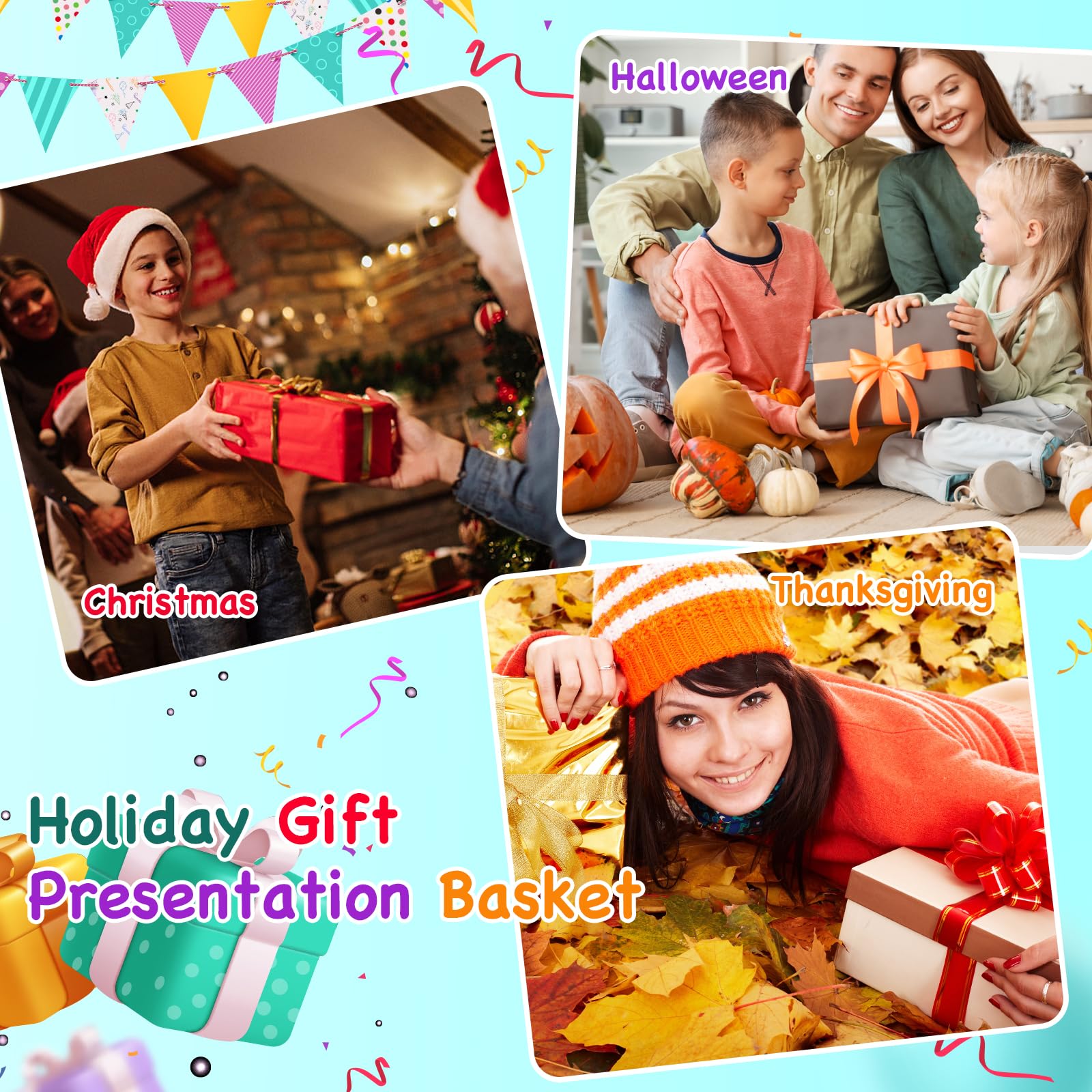 AFOROEOA complete kit saves time by providing baskets, bags, and bows.