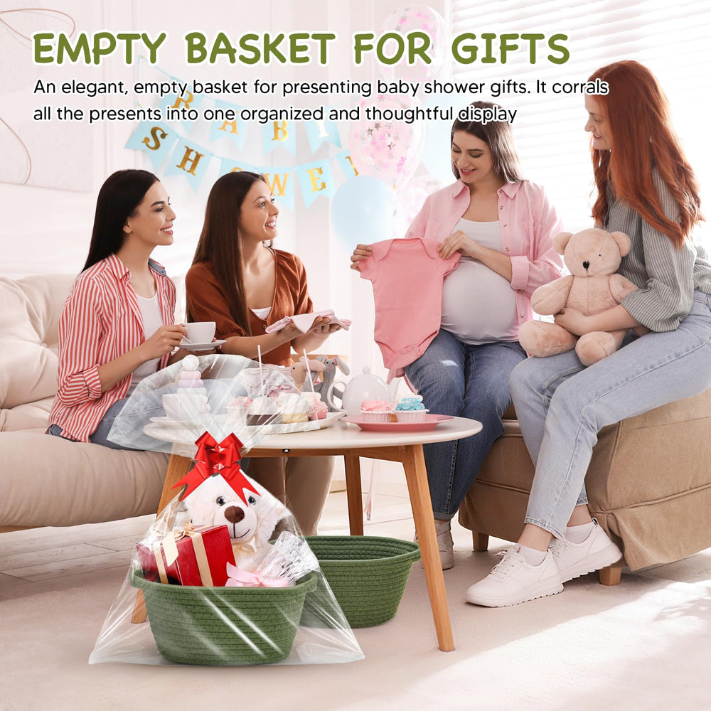 AFOROEOA 12x8x5 inch baskets fit a variety of gifts and essentials.