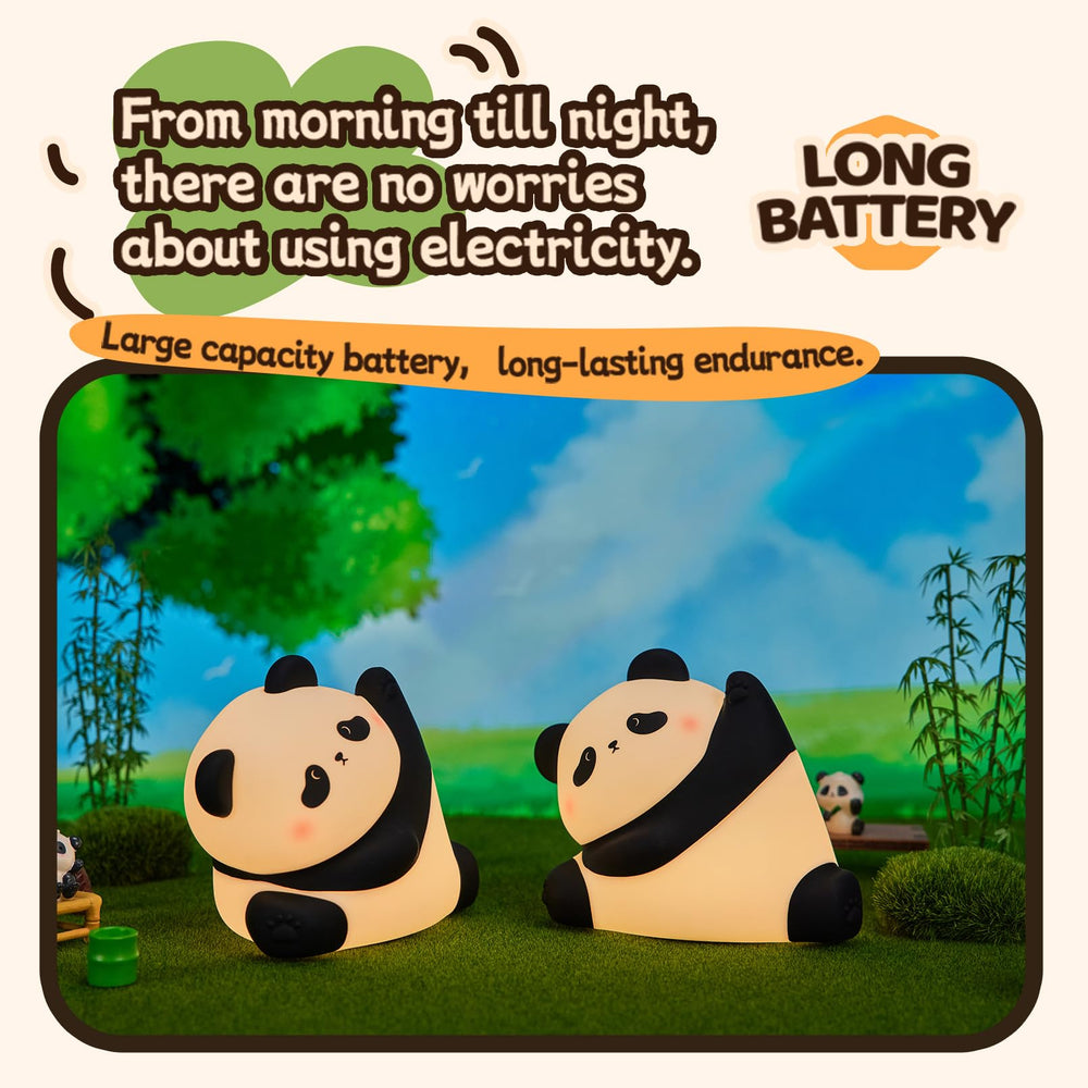 AGEK Panda Night Light auto-off timer saves energy during sleep.