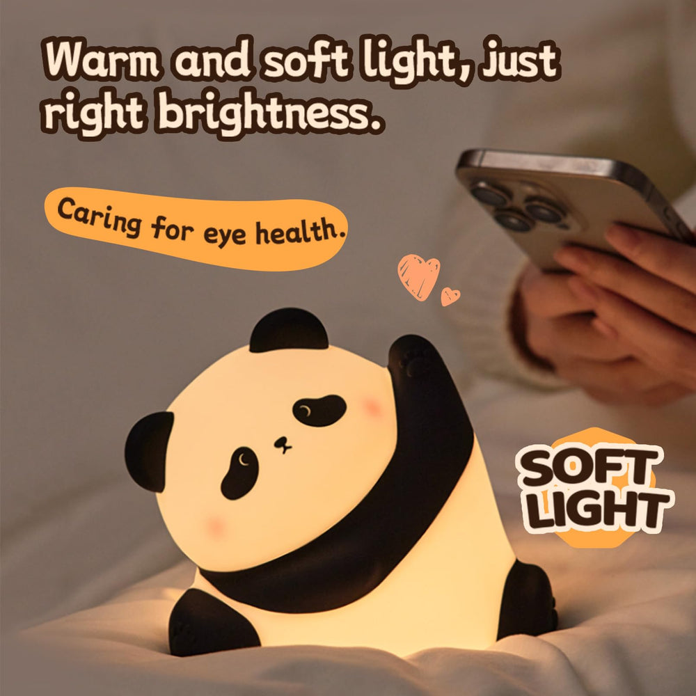AGEK Panda Night Light with USB-C charging stays ready for travel or power outages.