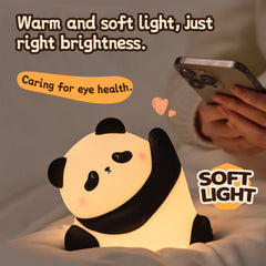 AGEK Panda Night Light with USB-C charging stays ready for travel or power outages.