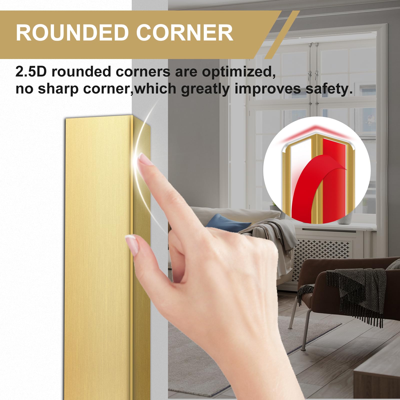 AGHITG 2-pack corner guards for versatile protection on multiple surfaces.