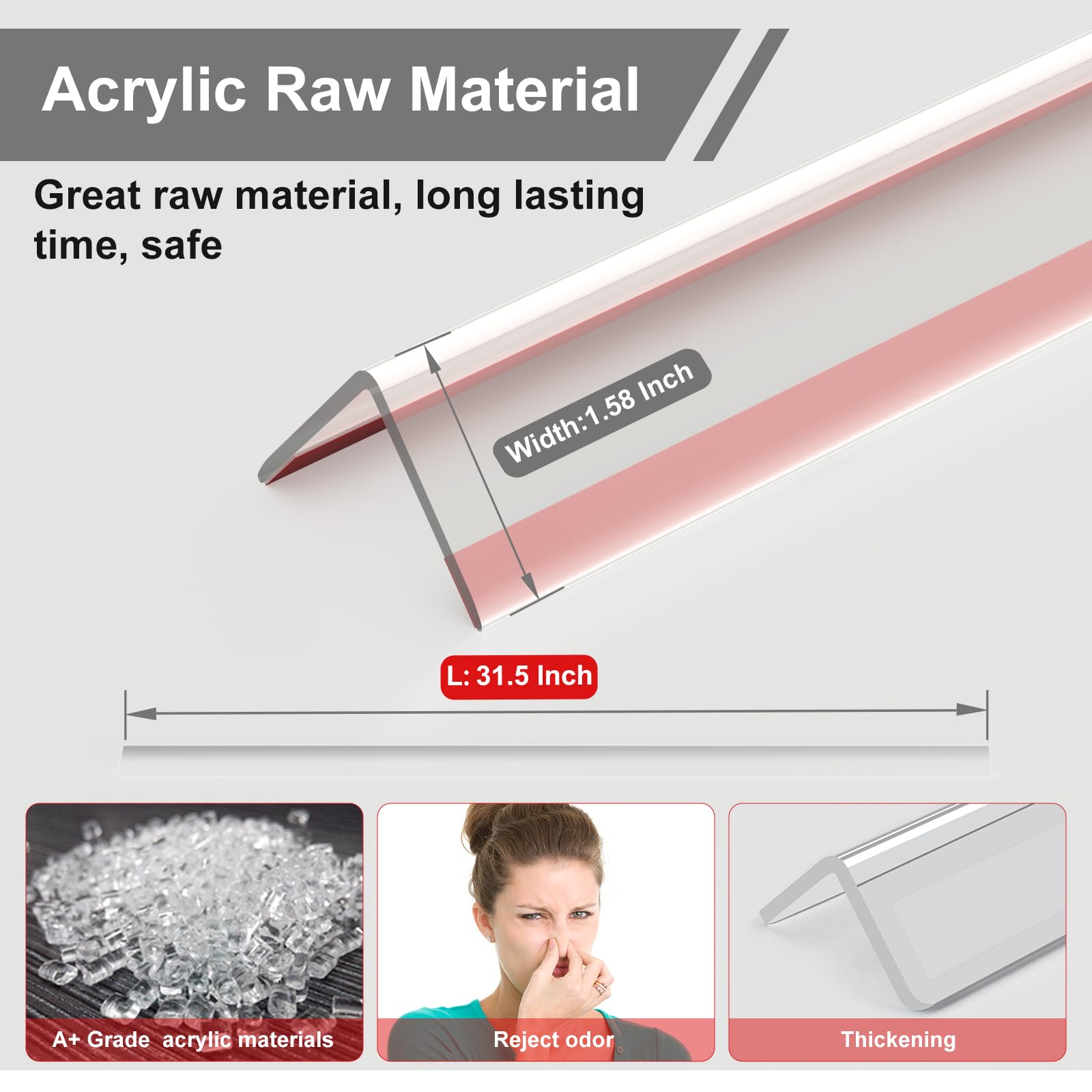 AGHITG protector on furniture edge prevents scratches.