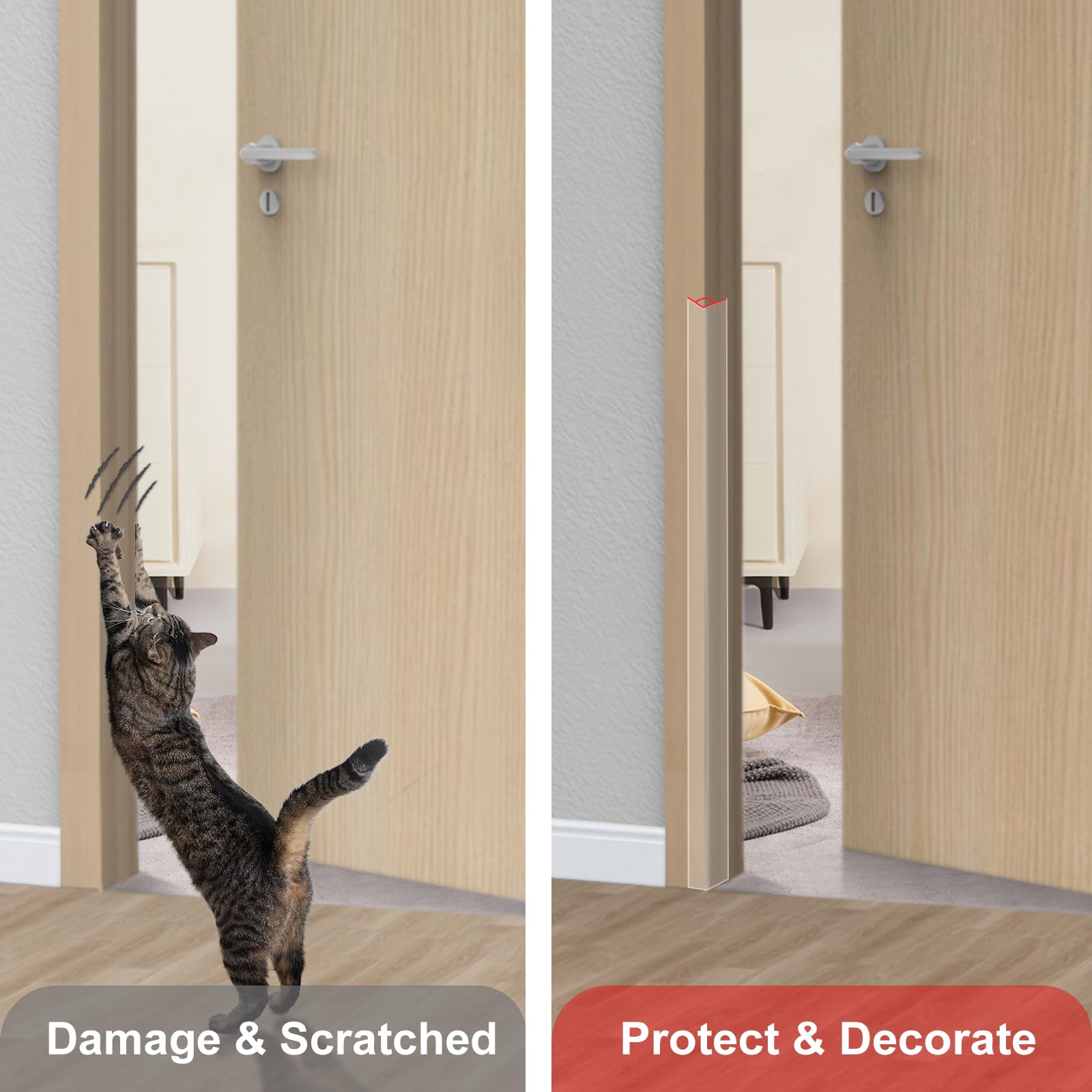 AGHITG easy-install corner protector near stairs helps reduce impact.