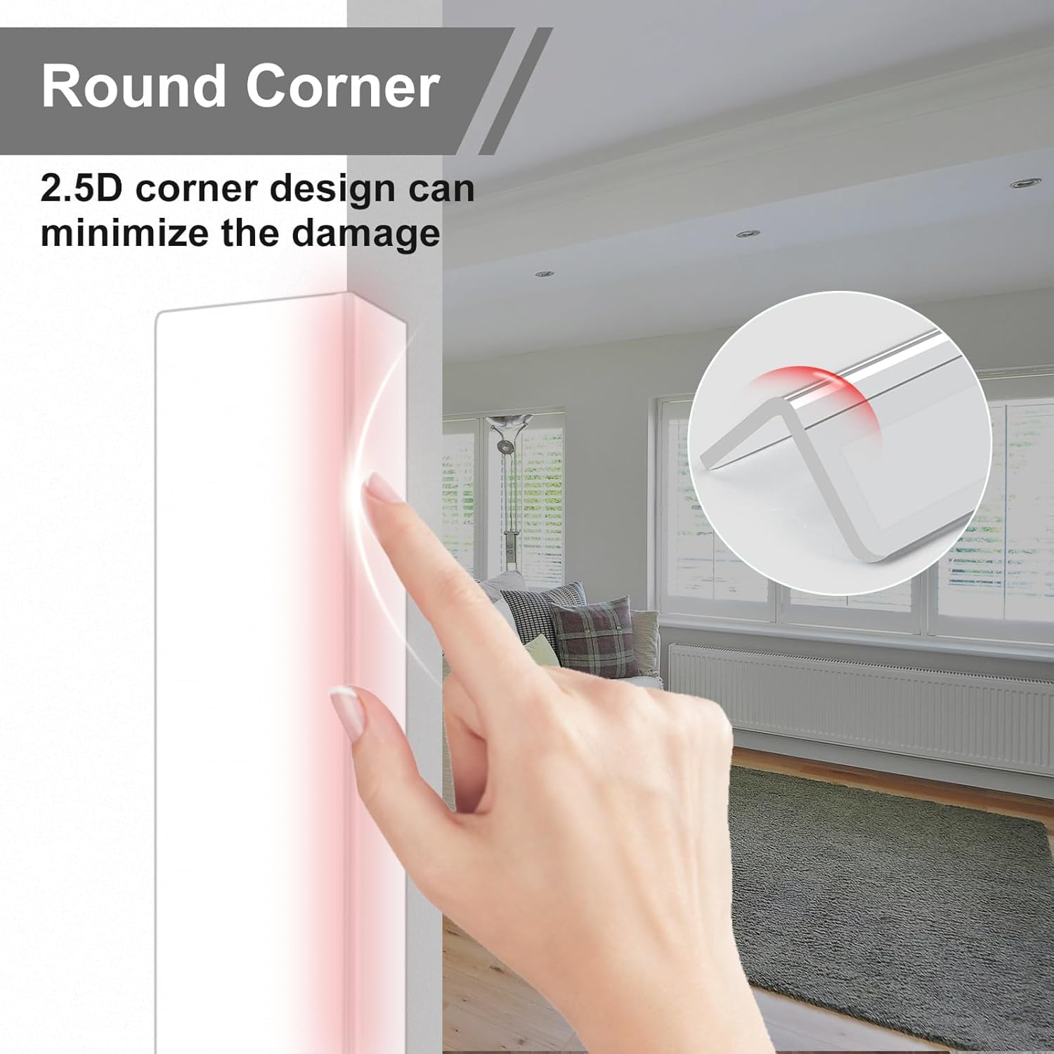 AGHITG easy-install corner guards require no tools for quick setup.